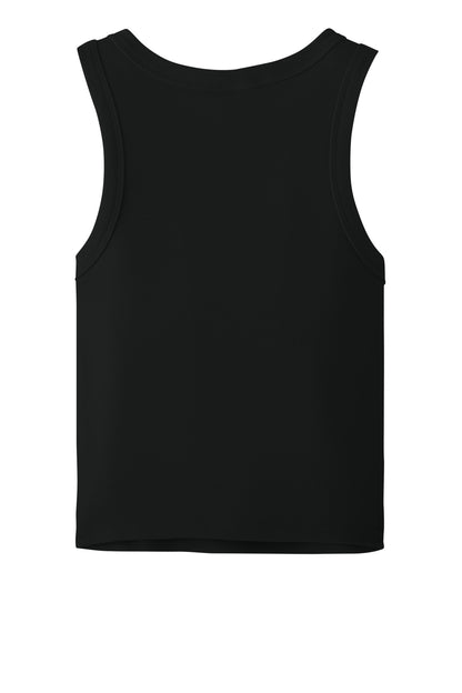 Bella+Canvas Women's Micro Rib Racer Tank BC1019 Solid Black Blend