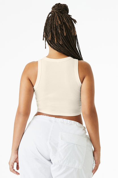 Bella+Canvas Women's Micro Rib Racer Tank BC1019 Solid Natural Blend