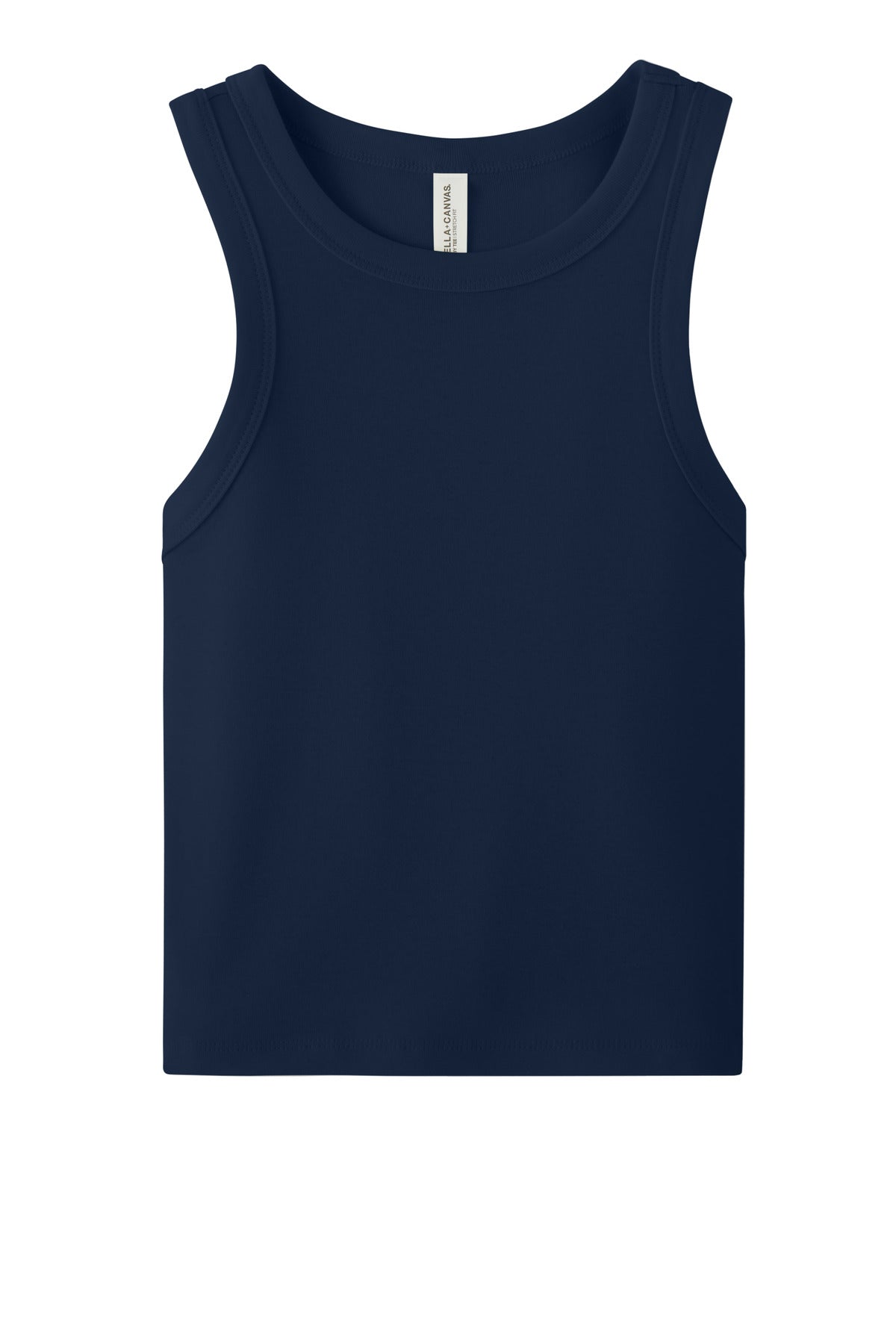 Bella+Canvas Women's Micro Rib Racer Tank BC1019 Solid Navy Blend