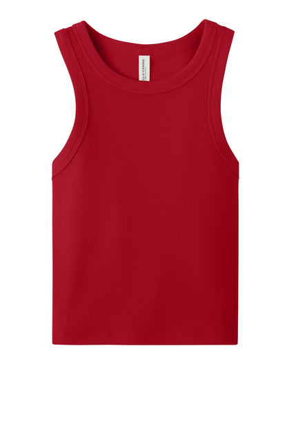Bella+Canvas Women's Micro Rib Racer Tank BC1019 Solid Red Blend