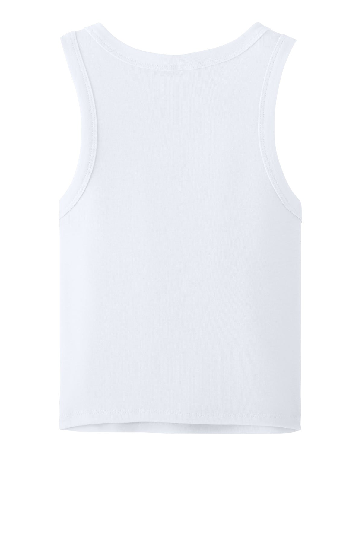 Bella+Canvas Women's Micro Rib Racer Tank BC1019 Solid White Blend