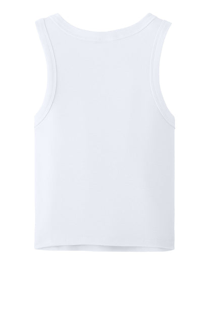 Bella+Canvas Women's Micro Rib Racer Tank BC1019 Solid White Blend