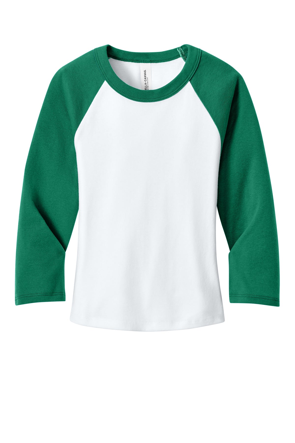Bella+Canvas Women's Micro Rib 3/4 Raglan Baby image 3