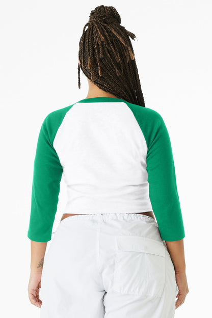 Bella+Canvas Women's Micro Rib 3/4 Raglan Baby image 2