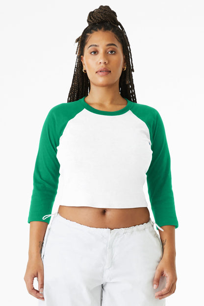 Bella+Canvas Women's Micro Rib 3/4 Raglan Baby image 1