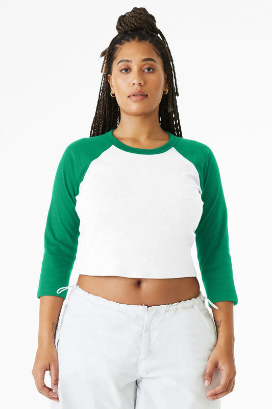 Bella+Canvas Women's Micro Rib 3/4 Raglan Baby image 1