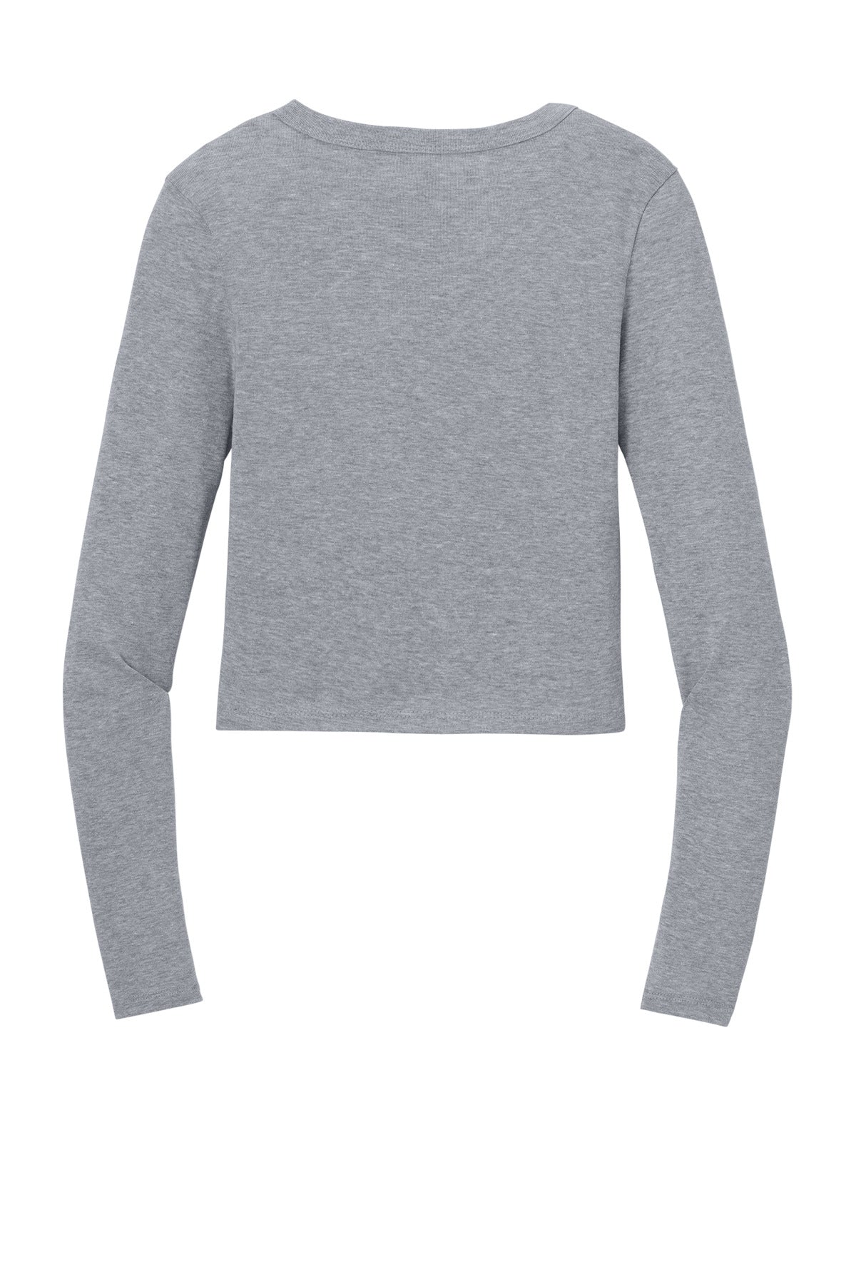 Bella+Canvas Women's Micro Rib Long Sleeve Baby Tee BC1501 Athletic Heather