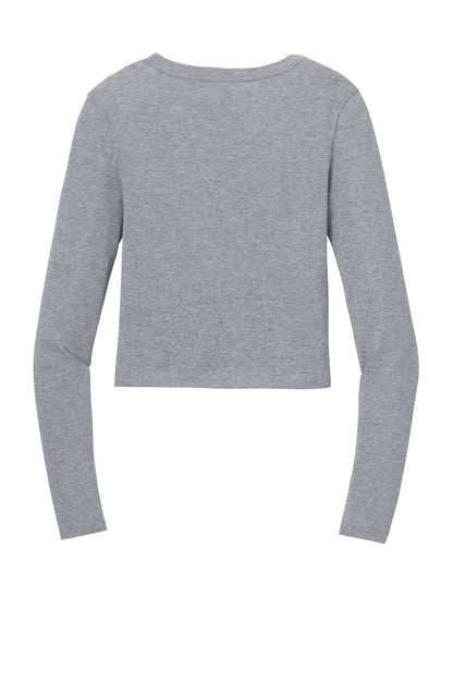 Bella+Canvas Women's Micro Rib Long Sleeve Baby Tee BC1501 Athletic Heather