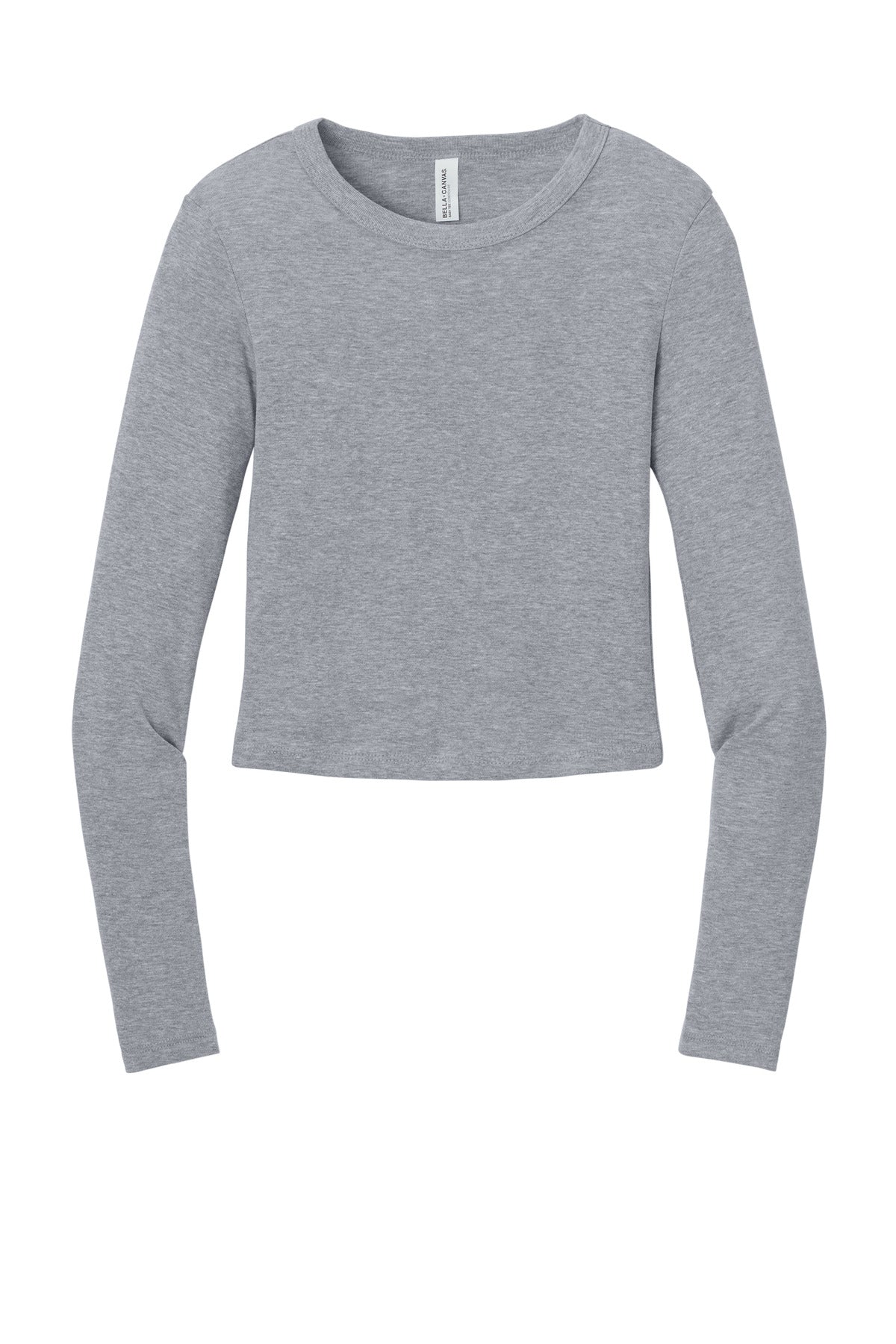 Bella+Canvas Women's Micro Rib Long Sleeve Baby Tee BC1501 Athletic Heather
