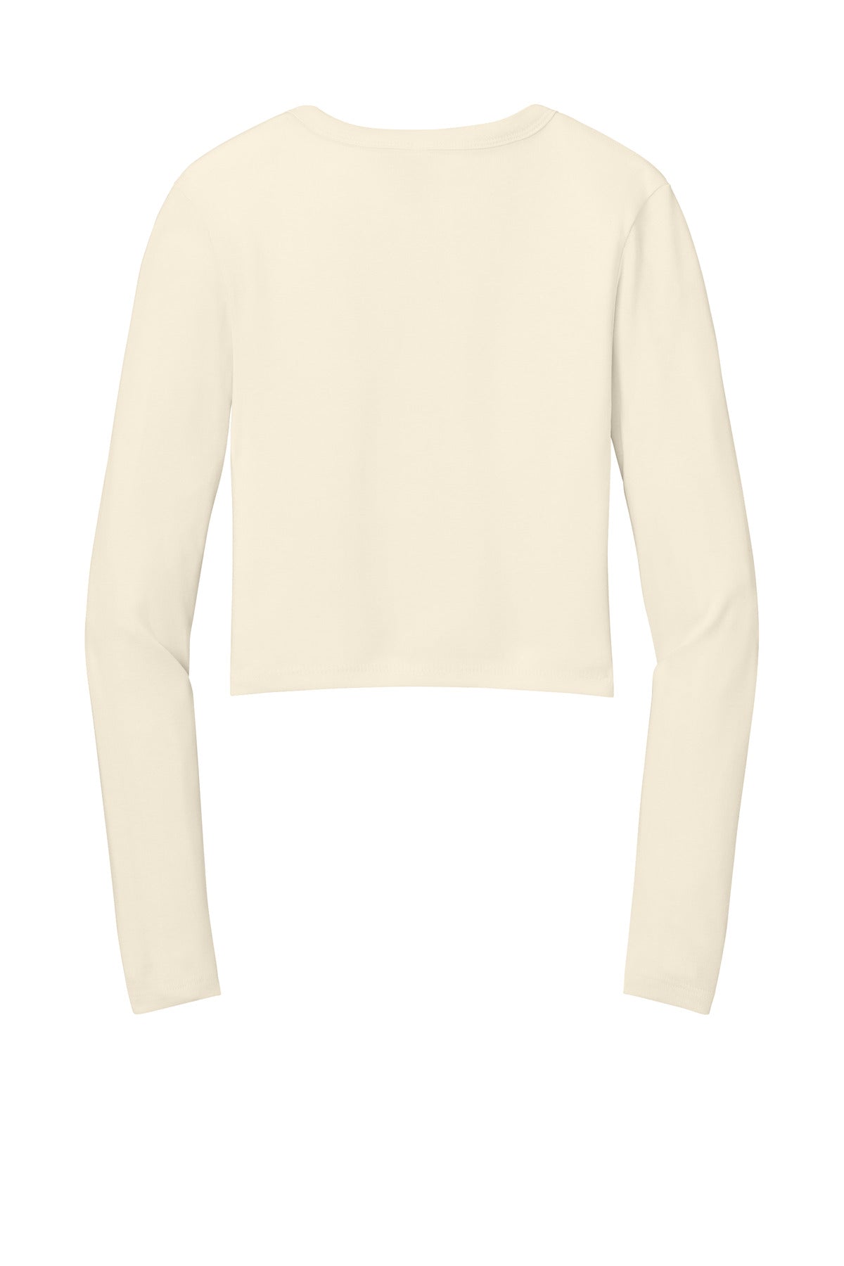 Bella+Canvas Women's Micro Rib Long Sleeve Baby Tee BC1501 Solid Natural Blend