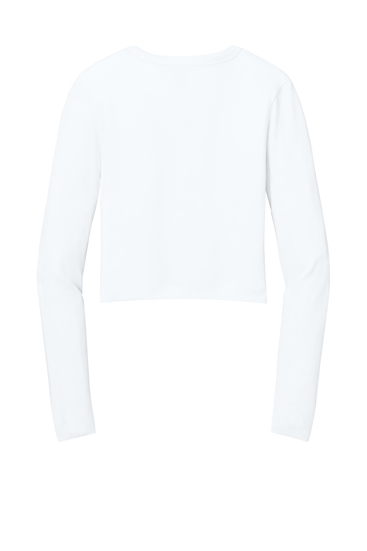 Bella+Canvas Women's Micro Rib Long Sleeve Baby Tee BC1501 Solid White Blend