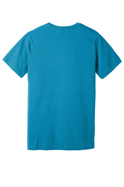 BELLA+CANVAS  Unisex Heather CVC Short Sleeve Tee. BC3001CVC Heather Aqua
