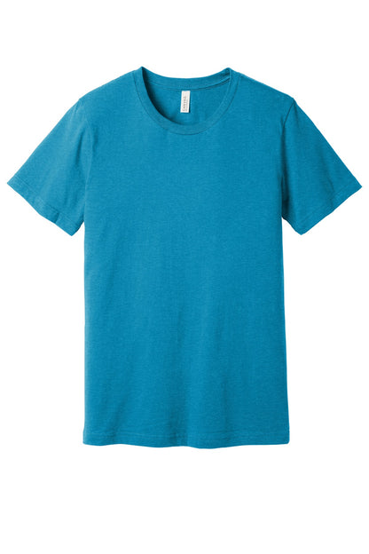BELLA+CANVAS  Unisex Heather CVC Short Sleeve Tee. BC3001CVC Heather Aqua