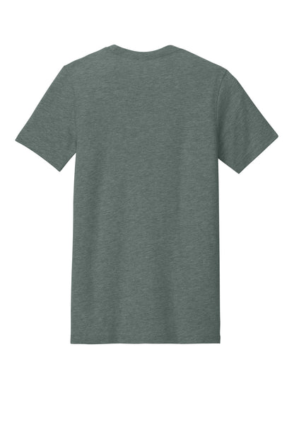 Bella+Canvas Unisex Heather CVC Short Sleeve Tee BC3001CVC Heather Blue Storm