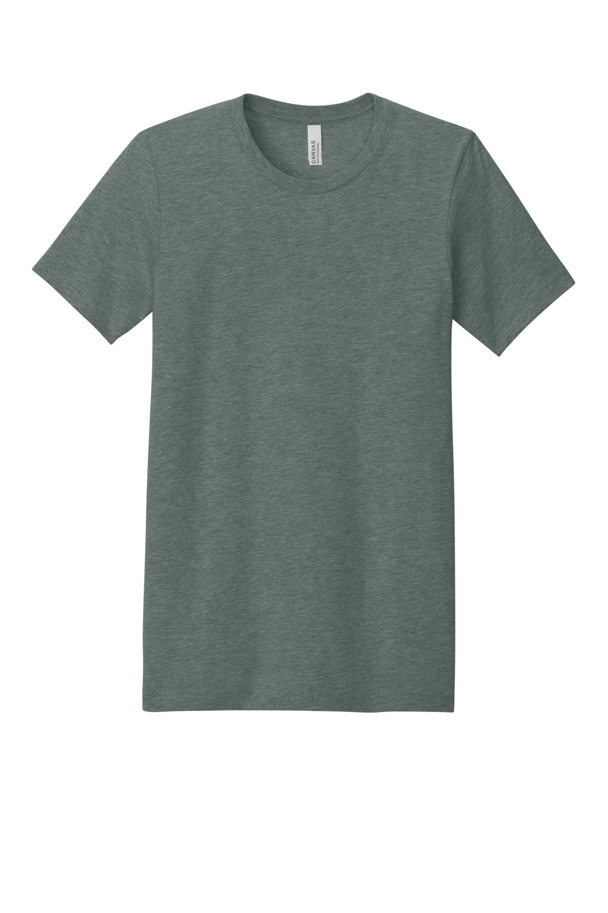Bella+Canvas Unisex Heather CVC Short Sleeve Tee BC3001CVC Heather Blue Storm