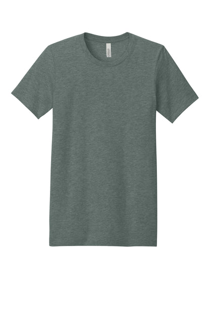 Bella+Canvas Unisex Heather CVC Short Sleeve Tee BC3001CVC Heather Blue Storm