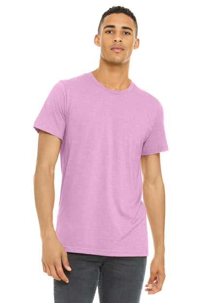 Bella+Canvas Unisex Heather CVC Short Sleeve Tee BC3001CVC Heather Bubble Gum