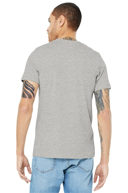 BELLA+CANVAS  Unisex Heather CVC Short Sleeve Tee. BC3001CVC Heather Cool Grey
