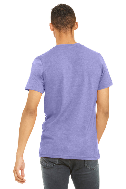 Bella+Canvas Unisex Heather CVC Short Sleeve Tee BC3001CVC Heather Dark Lavender