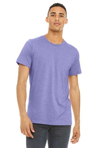 Bella+Canvas Unisex Heather CVC Short Sleeve Tee BC3001CVC Heather Dark Lavender