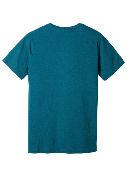 BELLA+CANVAS  Unisex Heather CVC Short Sleeve Tee. BC3001CVC Heather Deep Teal