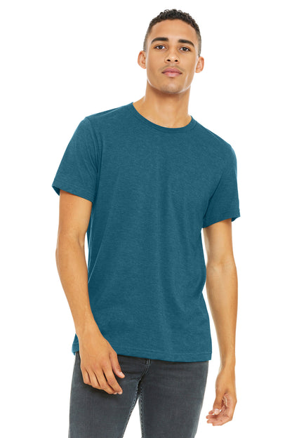 Bella+Canvas Unisex Heather CVC Short Sleeve Tee BC3001CVC Heather Deep Teal