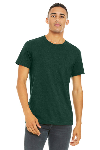 Bella+Canvas Unisex Heather CVC Short Sleeve Tee BC3001CVC Heather Emerald