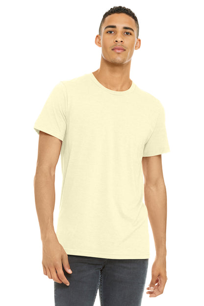 Bella+Canvas Unisex Heather CVC Short Sleeve Tee BC3001CVC Heather French Vanilla