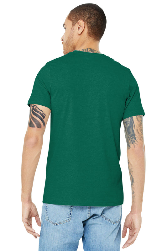 BELLA+CANVAS  Unisex Heather CVC Short Sleeve Tee. BC3001CVC Heather Grass Green