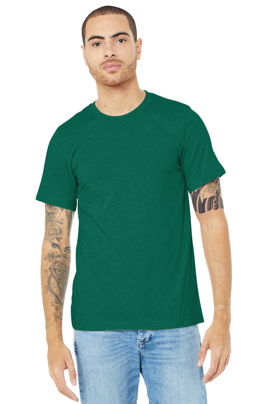 BELLA+CANVAS  Unisex Heather CVC Short Sleeve Tee. BC3001CVC Heather Grass Green