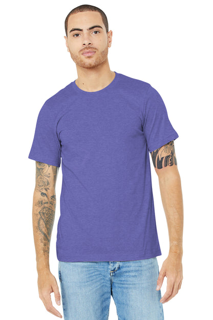BELLA+CANVAS  Unisex Heather CVC Short Sleeve Tee. BC3001CVC Heather Lapis