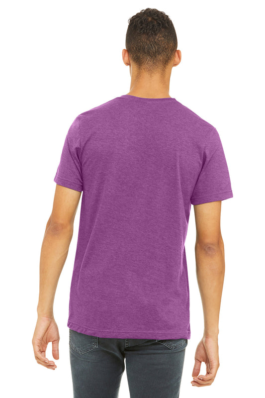 Bella+Canvas Unisex Heather CVC Short Sleeve Tee BC3001CVC Heather Magenta