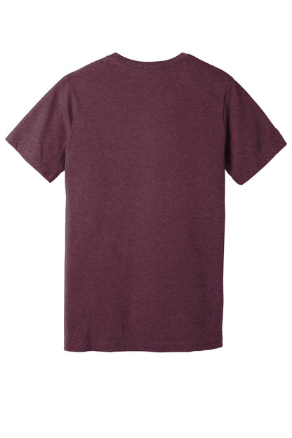 BELLA+CANVAS  Unisex Heather CVC Short Sleeve Tee. BC3001CVC Heather Maroon