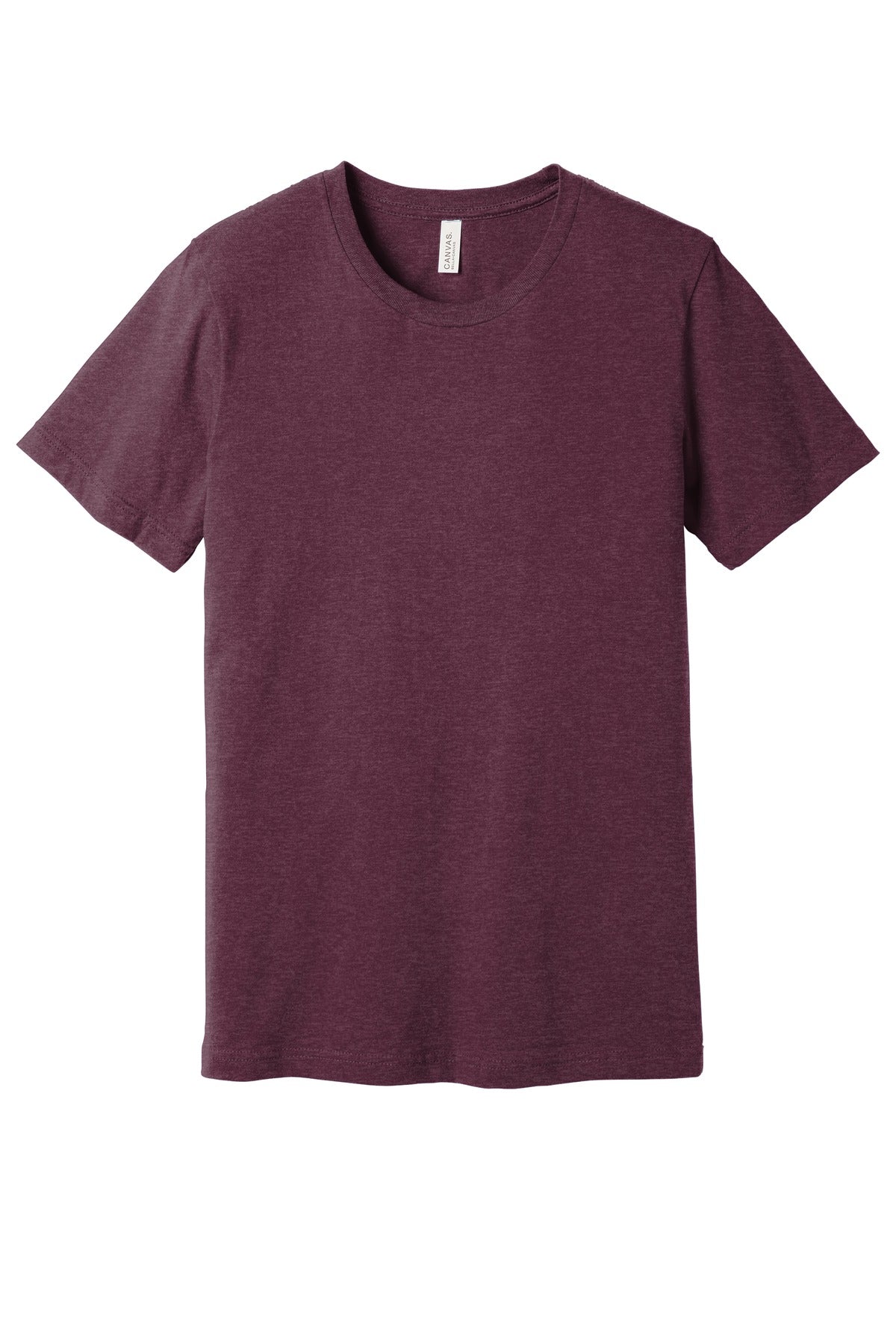 BELLA+CANVAS  Unisex Heather CVC Short Sleeve Tee. BC3001CVC Heather Maroon