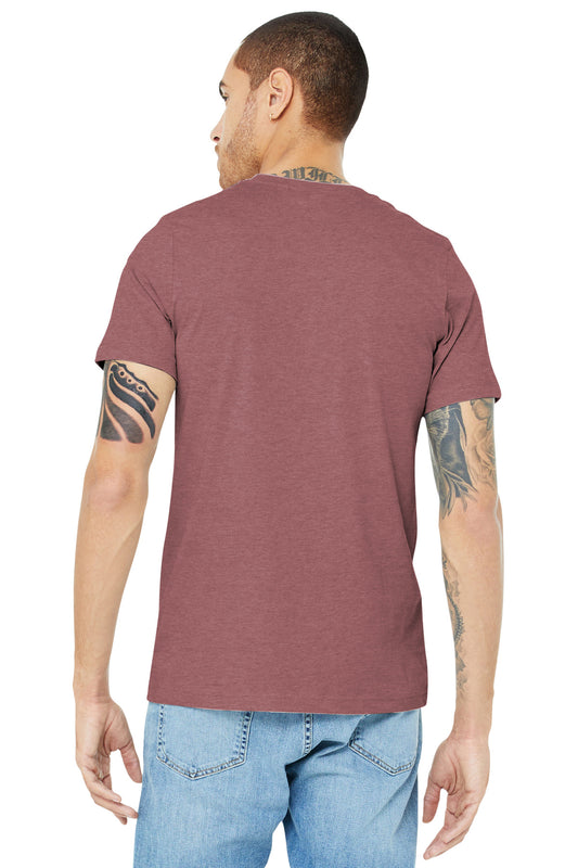 BELLA+CANVAS  Unisex Heather CVC Short Sleeve Tee. BC3001CVC Heather Mauve