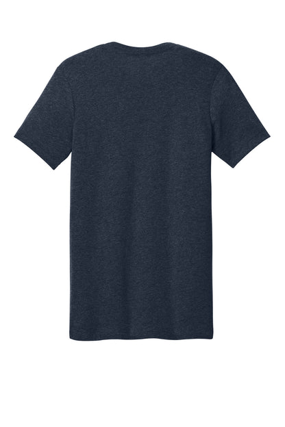 Bella+Canvas Unisex Heather CVC Short Sleeve Tee BC3001CVC Heather Midnight Navy
