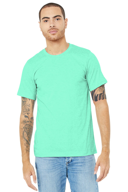BELLA+CANVAS  Unisex Heather CVC Short Sleeve Tee. BC3001CVC Heather Mint