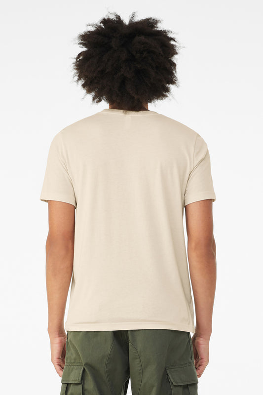 BELLA+CANVAS  Unisex Heather CVC Short Sleeve Tee. BC3001CVC Heather Oatmeal