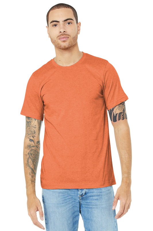 BELLA+CANVAS  Unisex Heather CVC Short Sleeve Tee. BC3001CVC Heather Orange