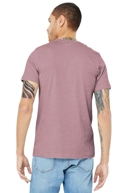 BELLA+CANVAS  Unisex Heather CVC Short Sleeve Tee. BC3001CVC Heather Orchid