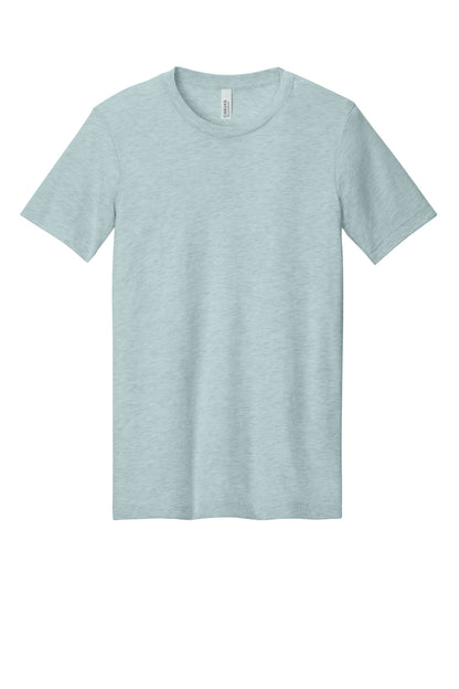 Bella+Canvas Unisex Heather CVC Short Sleeve Tee BC3001CVC Heather Prism Ice Blue