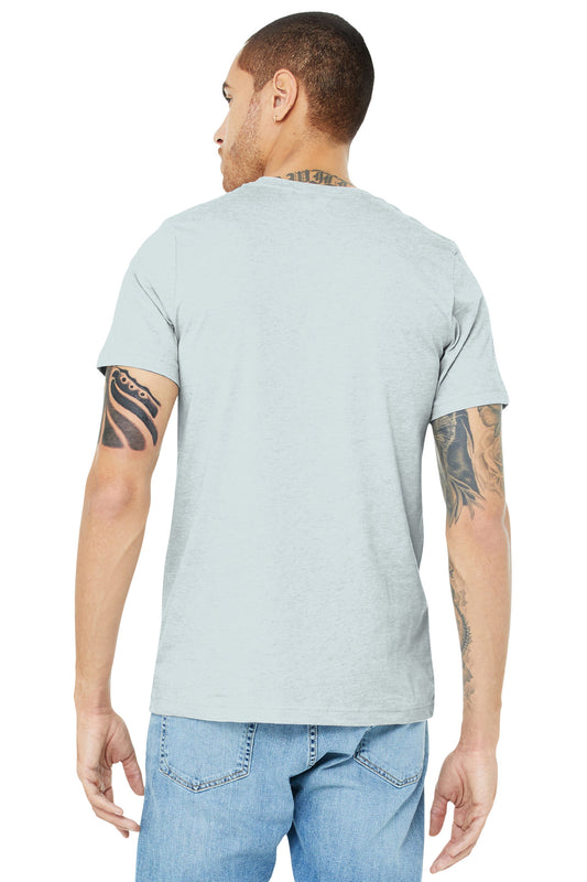 BELLA+CANVAS  Unisex Heather CVC Short Sleeve Tee. BC3001CVC Heather Prism Ice Blue