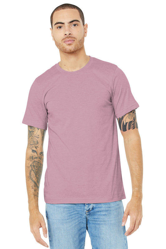 BELLA+CANVAS  Unisex Heather CVC Short Sleeve Tee. BC3001CVC Heather Prism Lilac