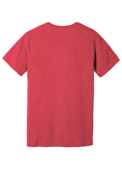 BELLA+CANVAS  Unisex Heather CVC Short Sleeve Tee. BC3001CVC Heather Red