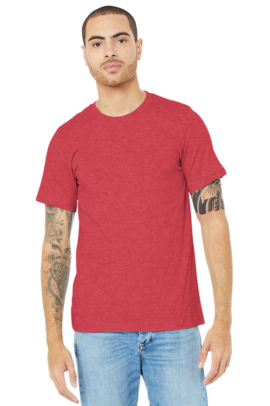 BELLA+CANVAS  Unisex Heather CVC Short Sleeve Tee. BC3001CVC Heather Red