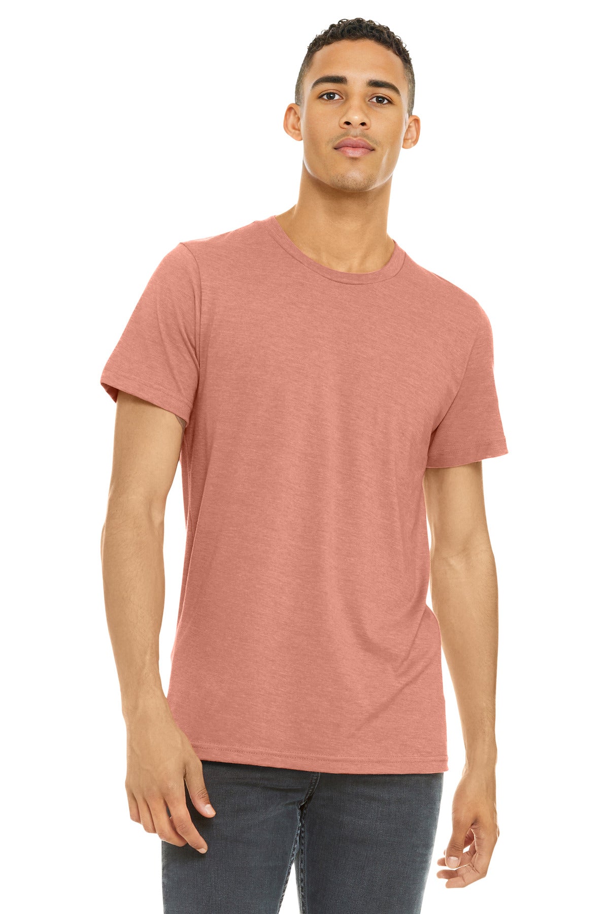 Bella+Canvas Unisex Heather CVC Short Sleeve Tee BC3001CVC Heather Sunset