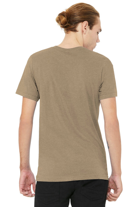 BELLA+CANVAS  Unisex Heather CVC Short Sleeve Tee. BC3001CVC Heather Tan