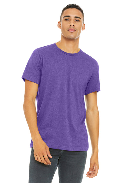 Bella+Canvas Unisex Heather CVC Short Sleeve Tee BC3001CVC Heather Team Purple