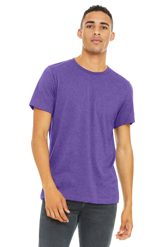 Bella+Canvas Unisex Heather CVC Short Sleeve Tee BC3001CVC Heather Team Purple