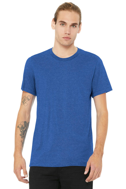BELLA+CANVAS  Unisex Heather CVC Short Sleeve Tee. BC3001CVC Heather True Royal
